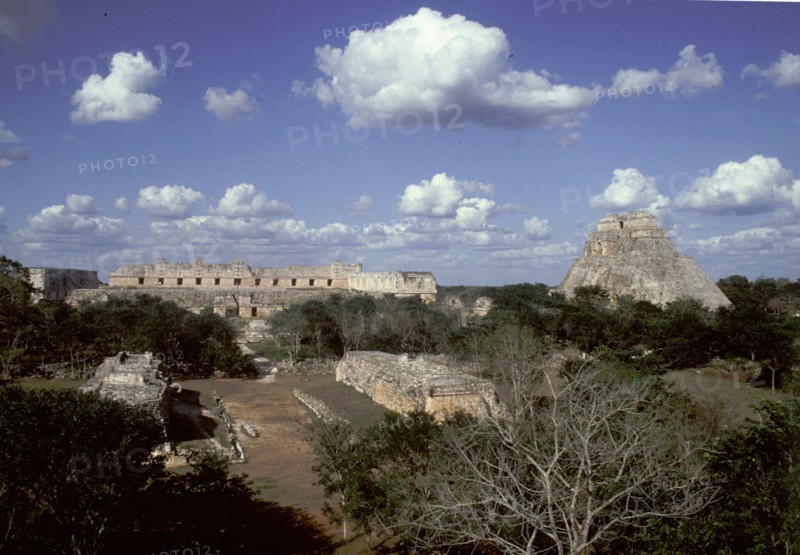 View of the ceremonial centre of Uxmal
