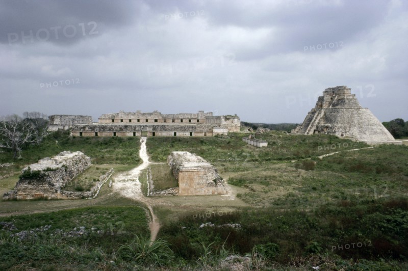 View of the ceremonial centre of Uxmal