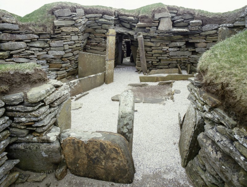 View of the interior of House 1