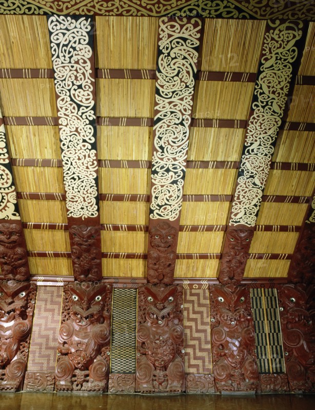 Te Hau-Ki-Turanga meeting house, built by the Ngati Kaipoho tribe in 1842