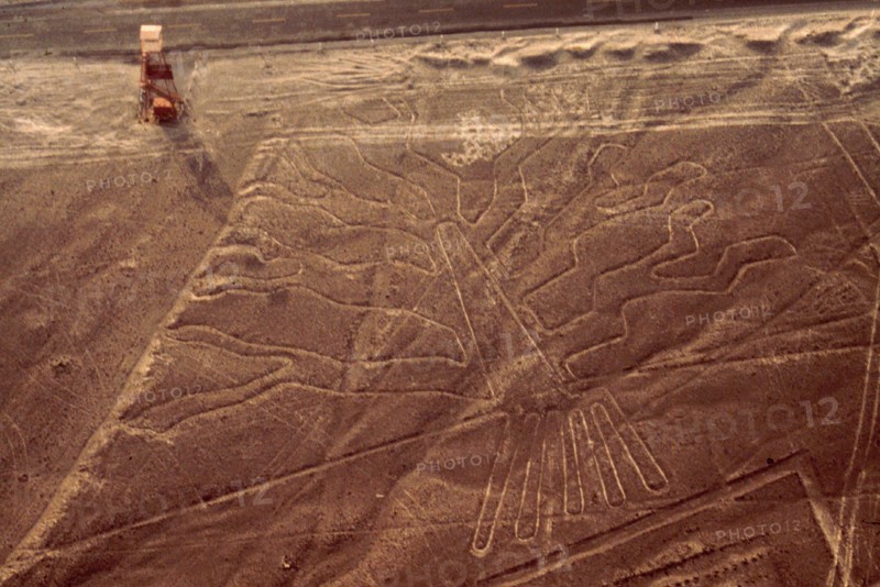 Used for rituals probably related to astronomy, the Nazca geoglyphs covering an area of around 400 square miles, are visible only from the air