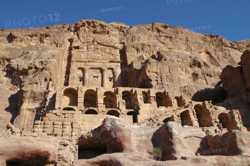 Petra (greek for rock) was the principal city of the Nabateans and flourished under the Seleucid rulers and later the Romans