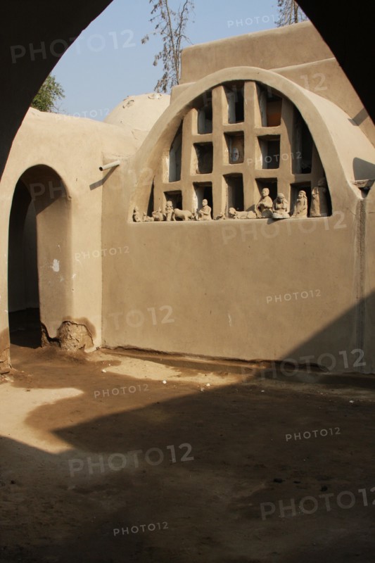 Damage to the Ramses Wissa Wassef Art Centre adobe buildings caused by rising water levels