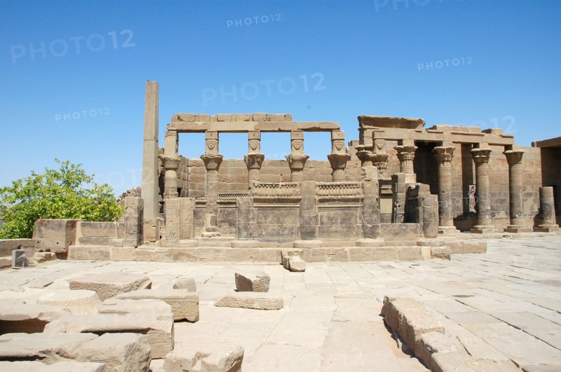 The kiosk of Pharaoh Nectanebo, with capitals depicting the cow goddess Hathor