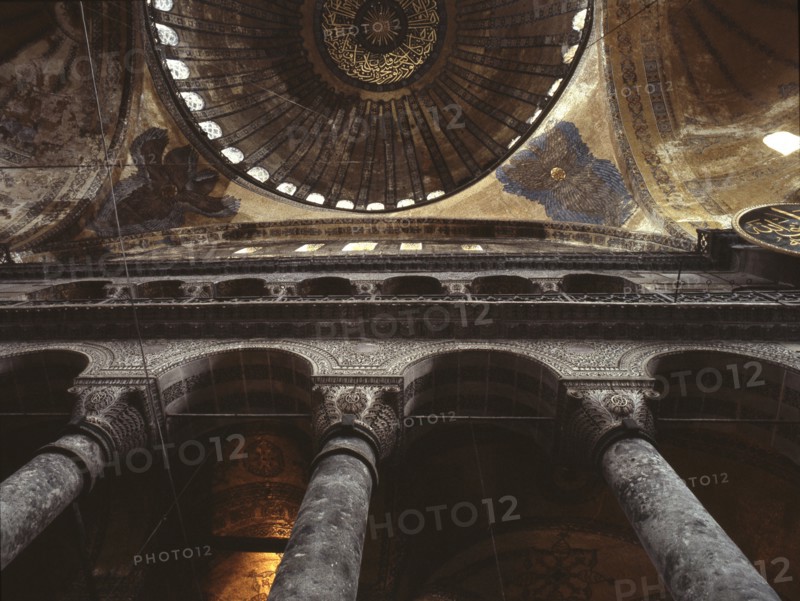The interior of Hagia Sophia, Istanbul