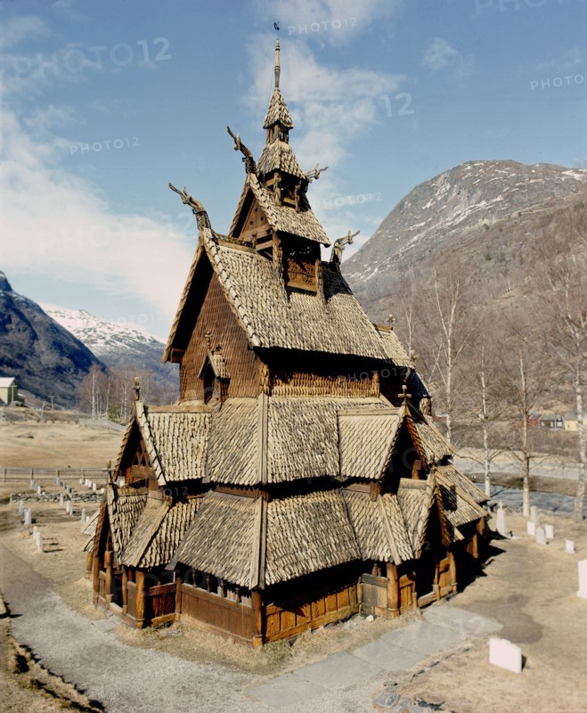 Stave church at Fagusnes, Borgund