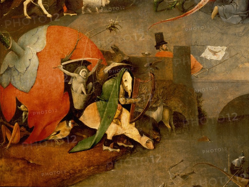 The triptych of 'The Temptation of St Anthony' by Hieronymus Bosch (1450   1516)