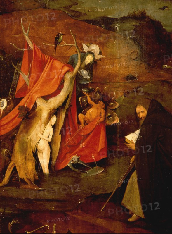 The triptych of 'The Temptation of St Anthony' by Hieronymus Bosch (1450   1516)