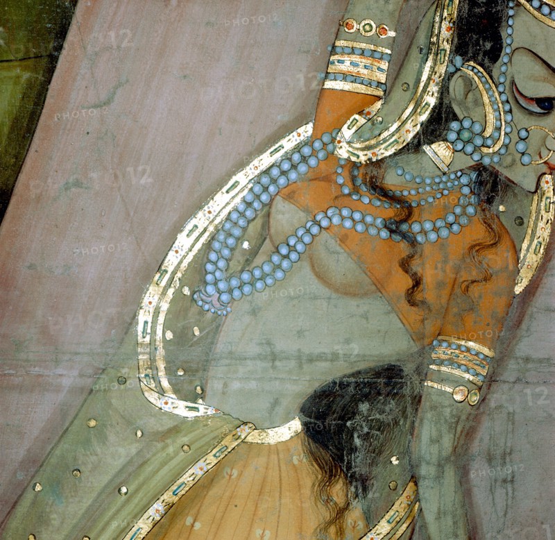 A detail from one of the legends of Krishna