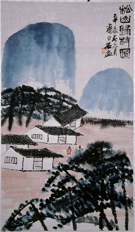 Hanging scroll by Ch'i Pai shih