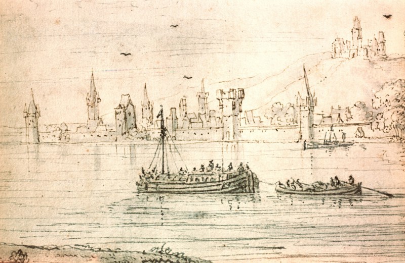 Drawing by the Bohemian artist Vaclav Hollar (13/7/1607   25/3/1577)