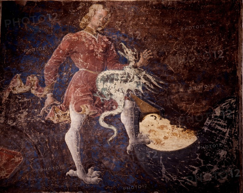 Allegorical representation of the signs of the zodiac from the 'Palace of Joy', by Cosme Tura