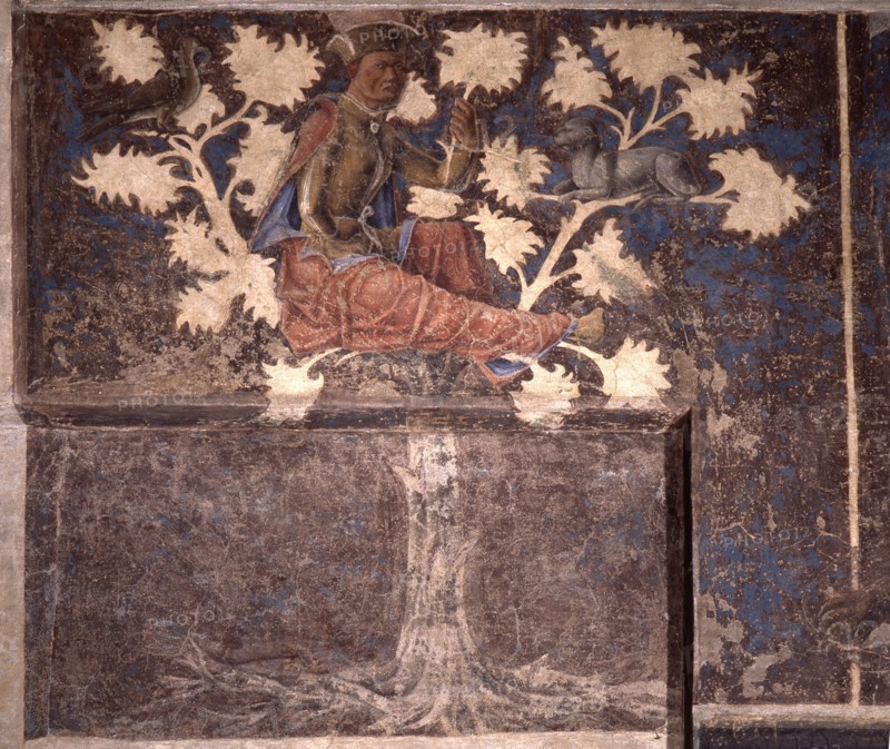Allegorical representation of the signs of the zodiac from the 'Palace of Joy', by Cosme Tura