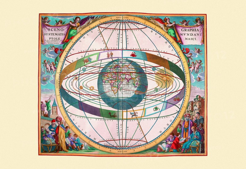 Scenographia Systematis Mundani Ptolemaici 1660