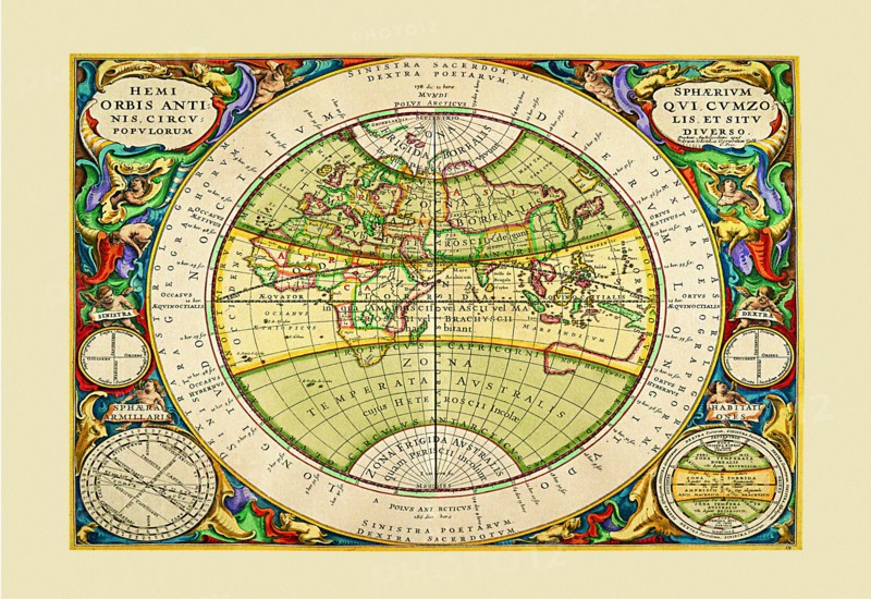 Hemisphaerium Orbis Antiqui 1660