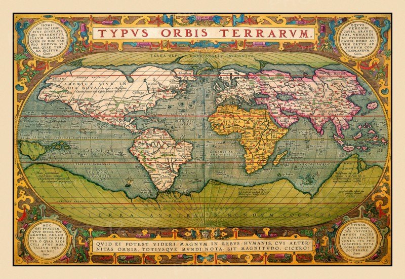 World Map 1602
