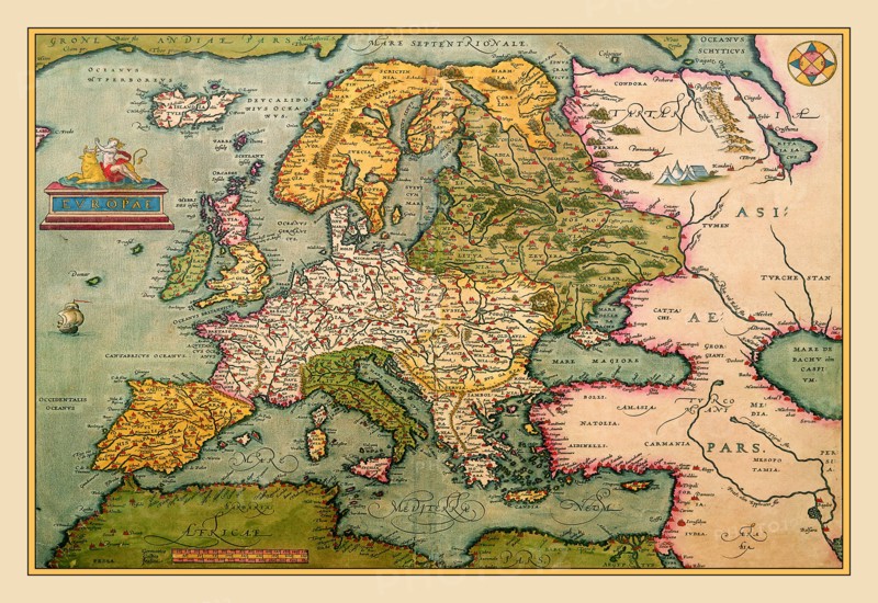 Map of Europe 1602