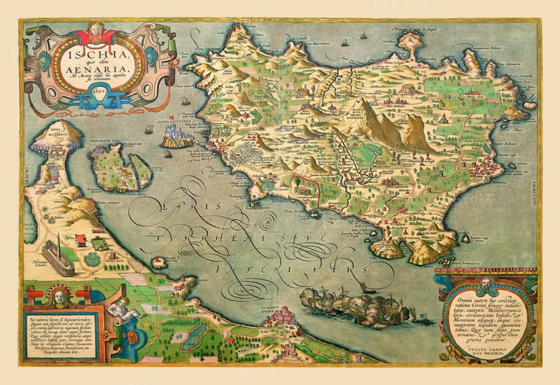 Map of a Mediterranean Island 1602