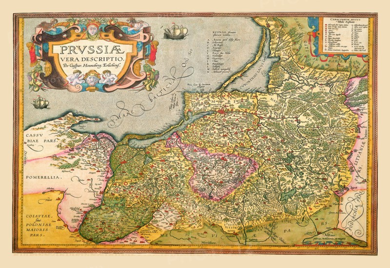 Map of Prussia 1602