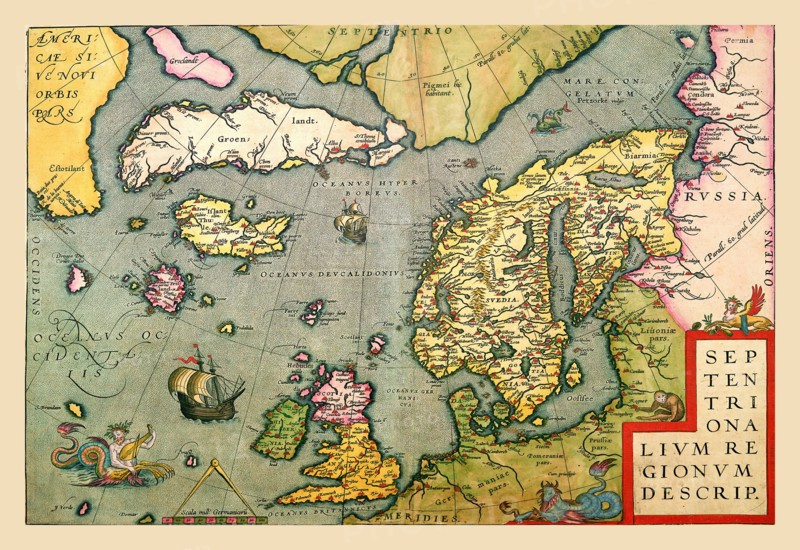 Map of North Sea 1602