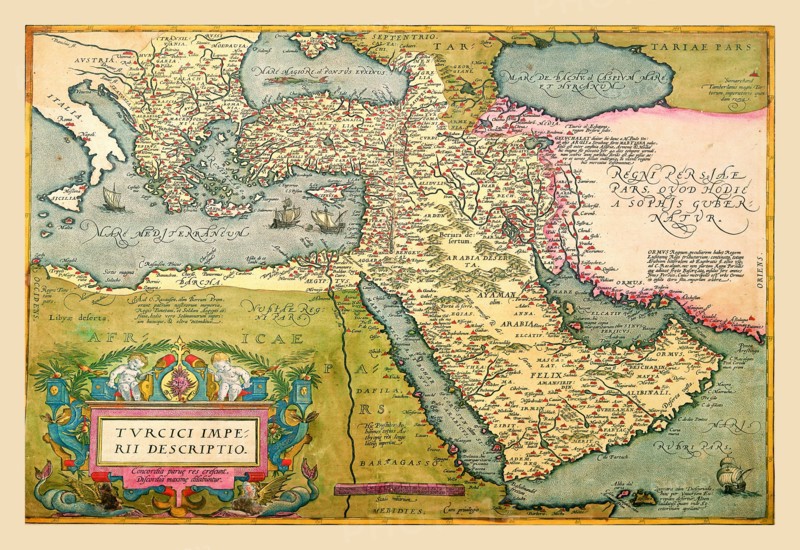 Map of The Middle East 1602