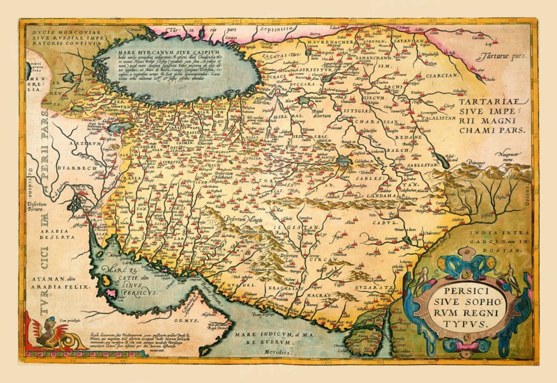 Map of The Middle East 1602