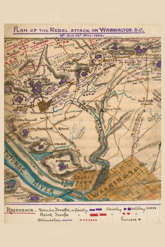 Washington D.C. Attacked by Confederates 1864