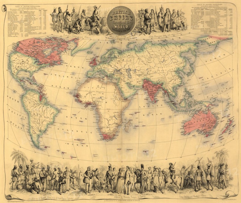 British Empire Throughout the World 1850