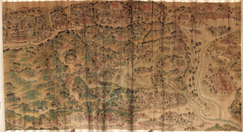 Map of Empire Palace in Rehol. 1750