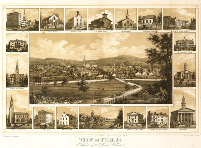 View of York, Pennsylvania