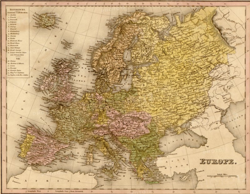 Europe - 1844 1844