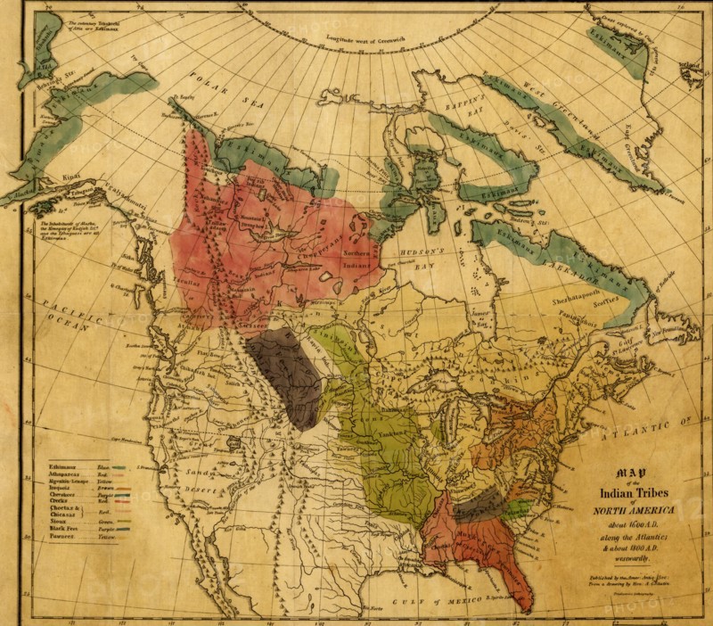 Indian Tribes of North America 1836