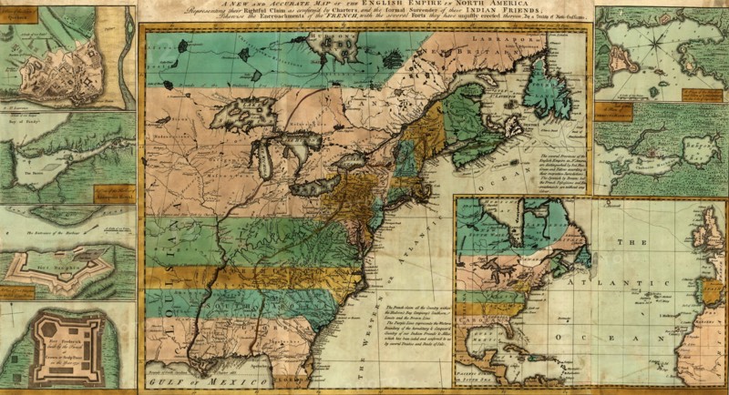English Claims to North America - 1755 1755