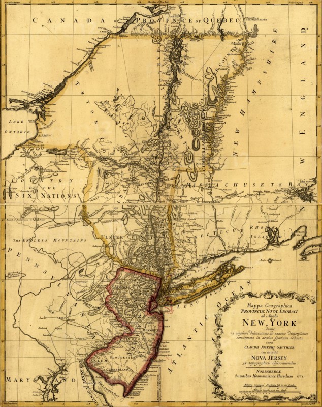 New York & New Jersey during the Revolution - 1778
