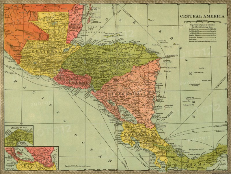 Panama, Costa Rica, Hondouras, Guatamala, Salvador, British Honduras -1903  1903