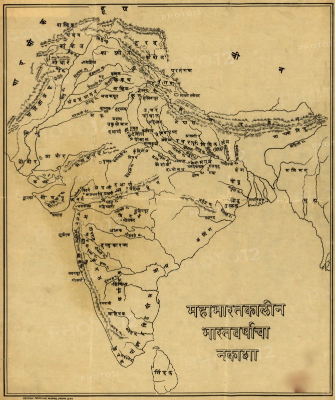 Map of India - Hinduism -