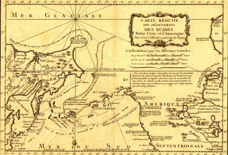 Russia enters the Americas 1747
