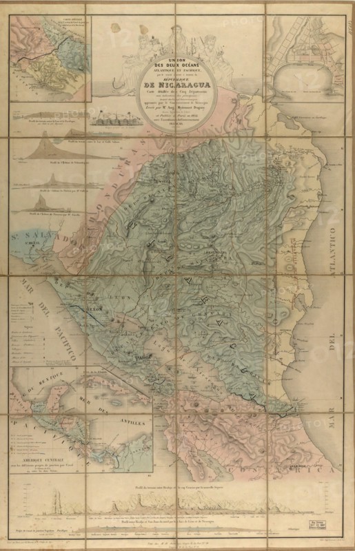 Nicaragua Isthmus Canal - 1855 1855