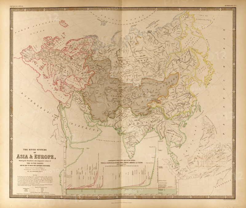 River Systems of Asia & Europe 1848