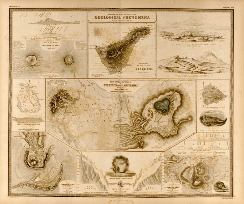 Geologic Phenomenon - Volvanoes 1848