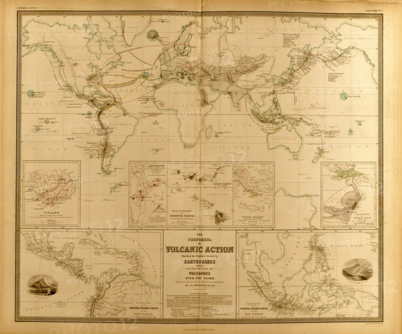 Volcanic Action Across the Globe 1848