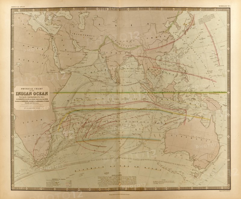 Currents in the Indian Ocean 1848
