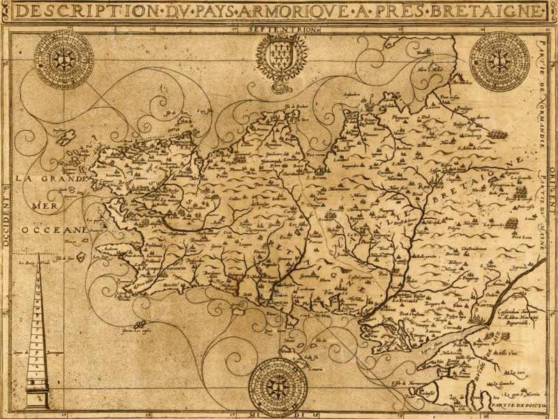 Bretaigne - 1594 - Brittany Coast 1594