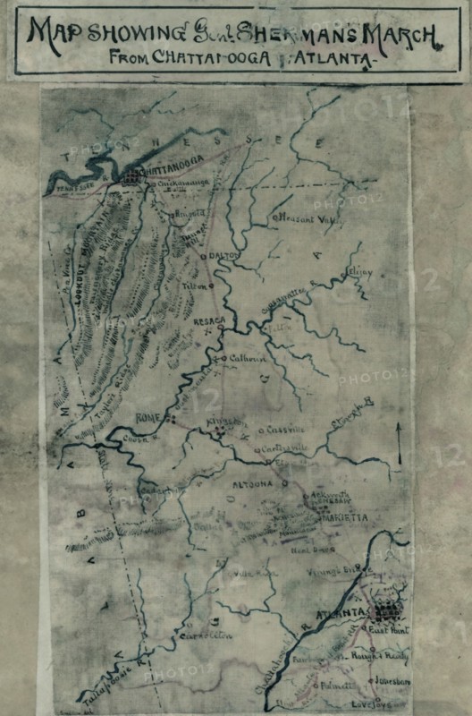 General Sherman's march from Chattanooga to Atlanta. 1864