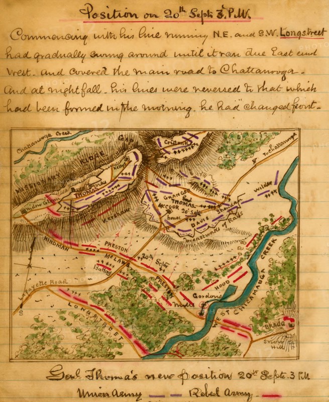 Chickamauga Defense in retreat 1863
