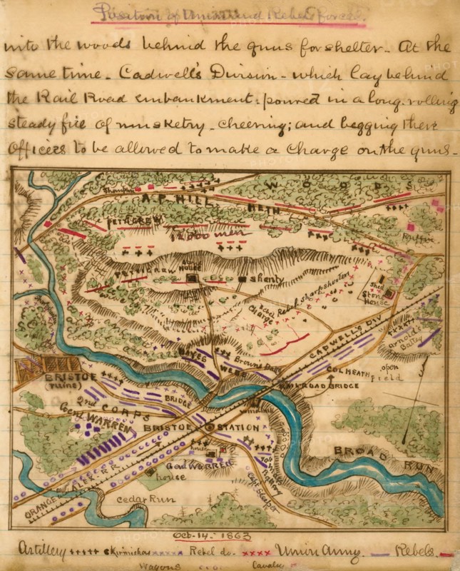 Union and Rebel forces, Oct. 14, 1863. 1863