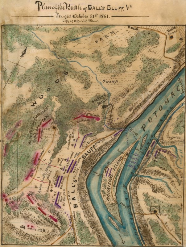 Battle of Ball's Bluff Va. Fought October 21st 1861. 1862