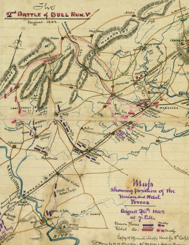 2nd Battle of Bull Run, Va., August 1862.  1862