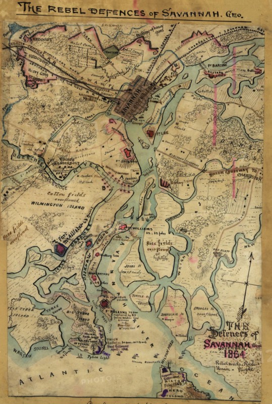 Defenses of Savannah, Georgia, November 1864. 1864