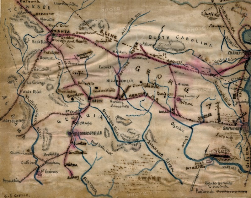 South Carolina, Georgia, Alabama, and Tennessee 1863